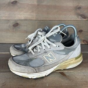 new balance 993 womens size 8 shoes gray suede running sneakers